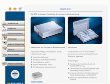 Tablet Screenshot of diedentalbox.resorba.com